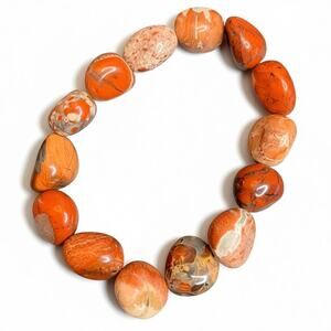 Desert Flame Jasper Bracelet – Rosetta & Brecciated Jasper Gemstone Bracelet